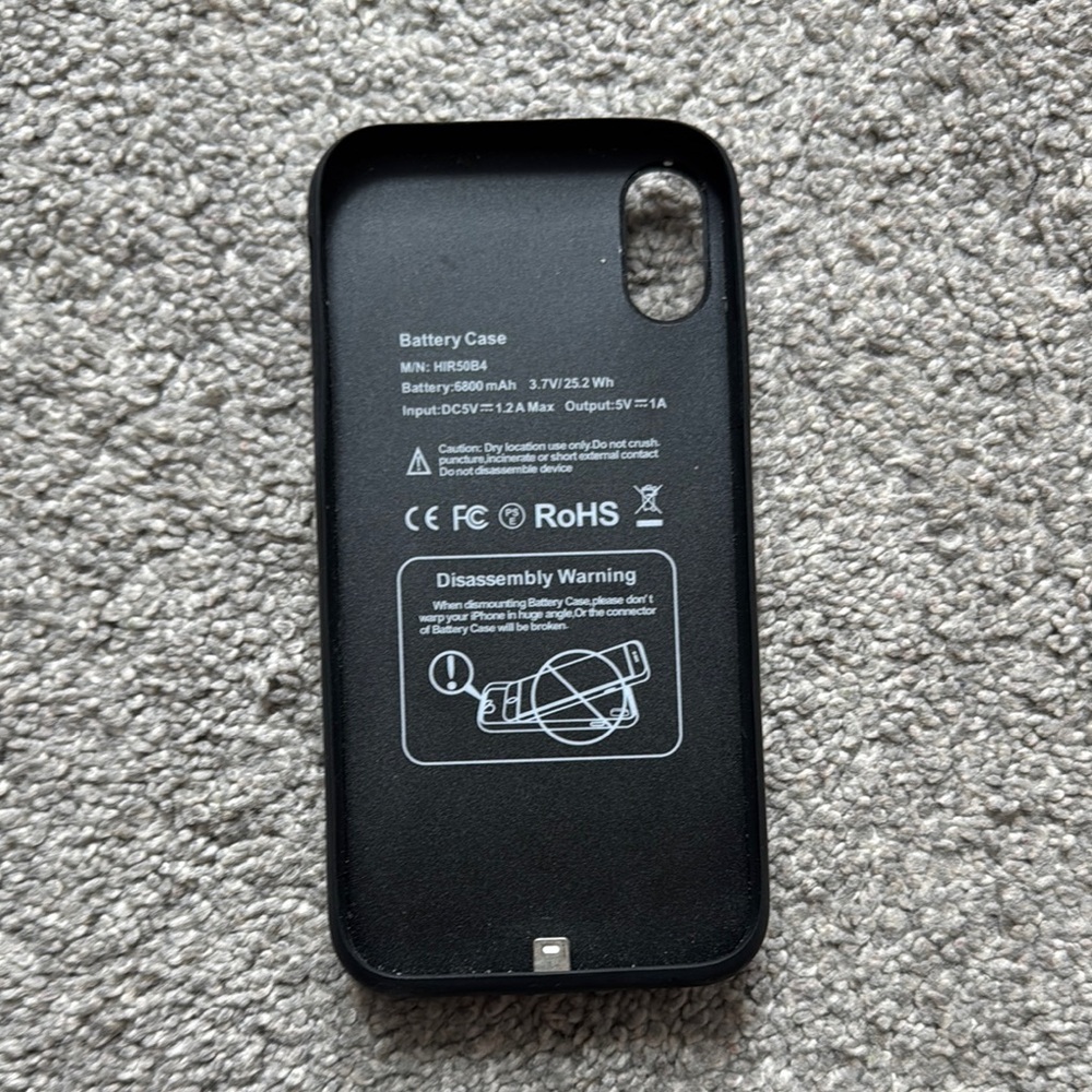 Black Battery Case